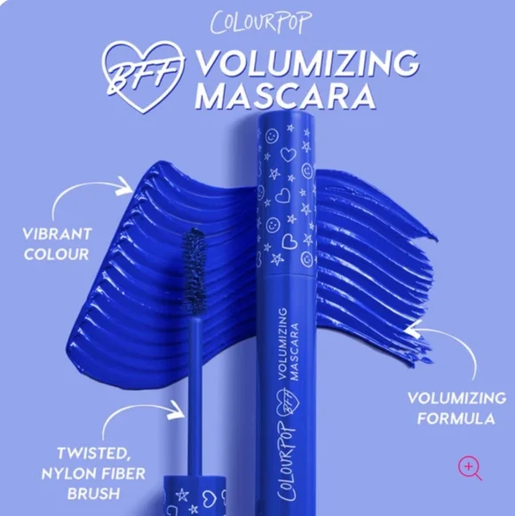 ColourPop BFF Volumizing Mascara: Blue Ya Mind, .24oz, NIB - Picture 4 of 5